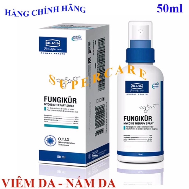 [Mã 267FMCGSALE giảm 8% đơn 500K] ALKIN FUNGIKUR - ĐẶC TRỊ NẤM DA -VIÊM DA -NGỨA DA -RỤNG LÔNG