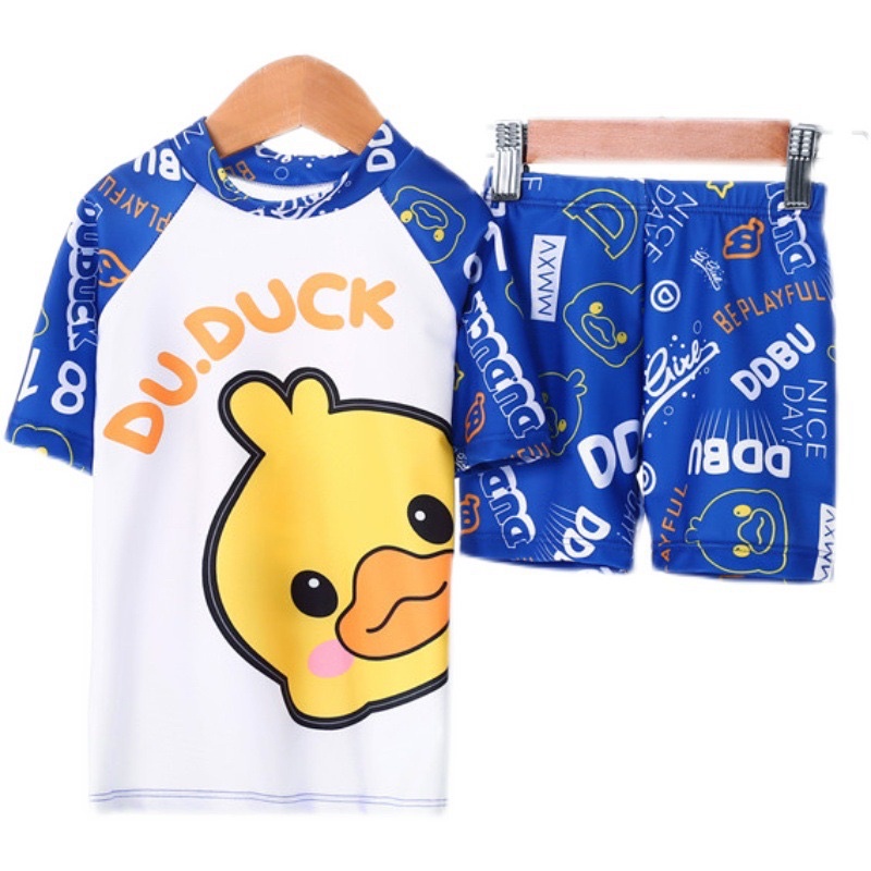 Hàng chính hãng Bộ bơi cho bé trai g-Duck 1-8 tuổi kèm mũ bơi bé từ 10 kg- 33 kg.