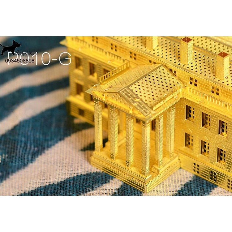 Đồ chơi lắp ghép mô hình 3D bằng thép White House Piececool