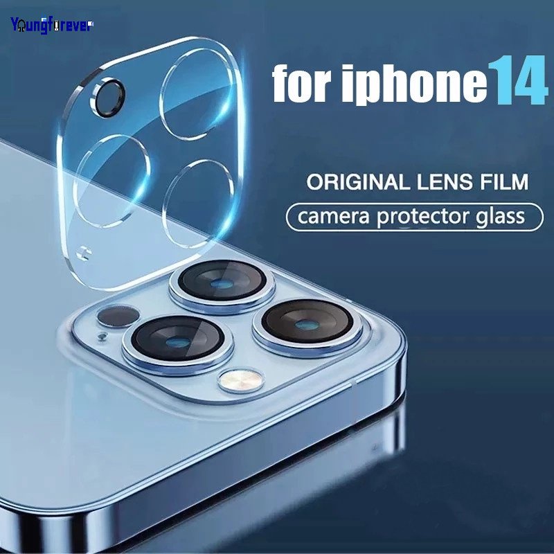 Kính Cường Lực 3D Trong Suốt Chống Trầy Xước Bảo Vệ Ống Kính Máy Ảnh Sau Cho iPhone 14 / 14 Plus / 14 Pro / 14 Pro Max