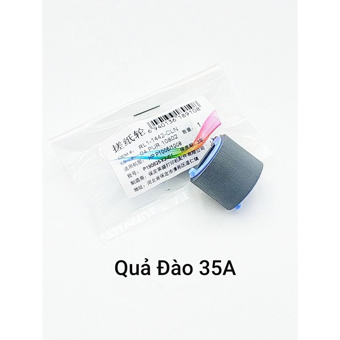 Quả đào 35a, 85a, cho HP 1212, 1102, 1132, 1606, 1005, 1006. Là bánh xe kéo lấy giấy, cuốn giấy máy in