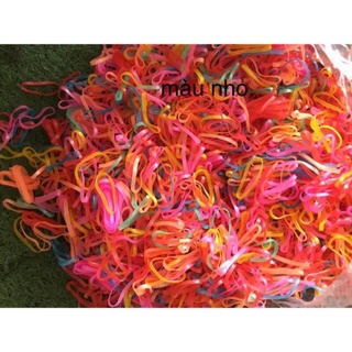 1 lạng chun buộc tóc nhiều màu