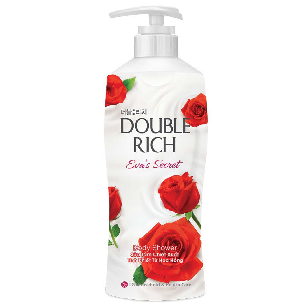 Sữa tắm Double Rich hoa hồng 550g
