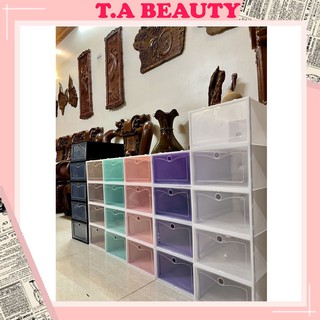 Combo 10 Đôi Hộp Đựng Giày Nhựa Cứng Trong Xuốt Nam Nữ