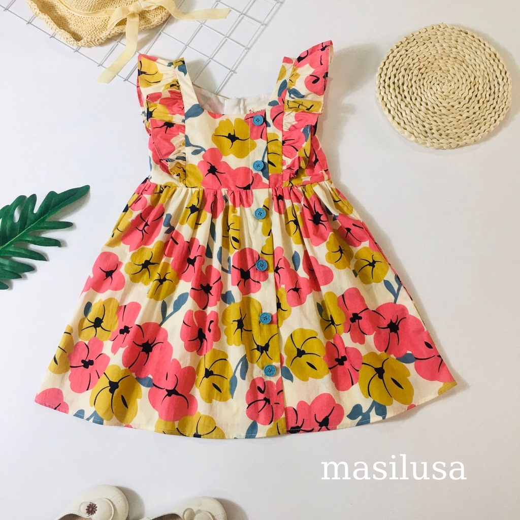 Đầm hoa bé gái xinh xắn
