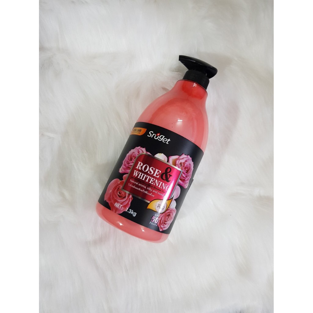 SỮA TẮM  Sroget whitening SPF 50+PA+++ SRUGET THÁI LAN 1.3KG