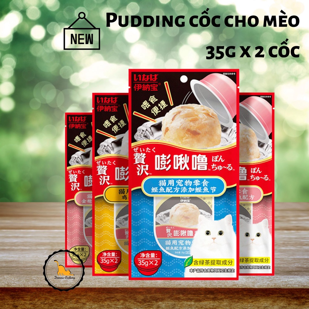 PUDDING CIAO CỐC TRÒN MỚI CHO MÈO CỐC 35g x 2 CỐC (giá 2 cốc)