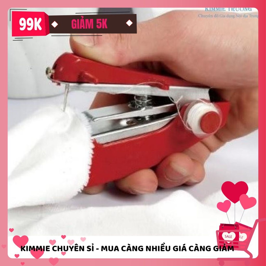 [MUA NHIỀU GIẢM GIÁ] [MÃ GIẢM KIMFAM5] Máy may mini cầm tay nhỏ gọn