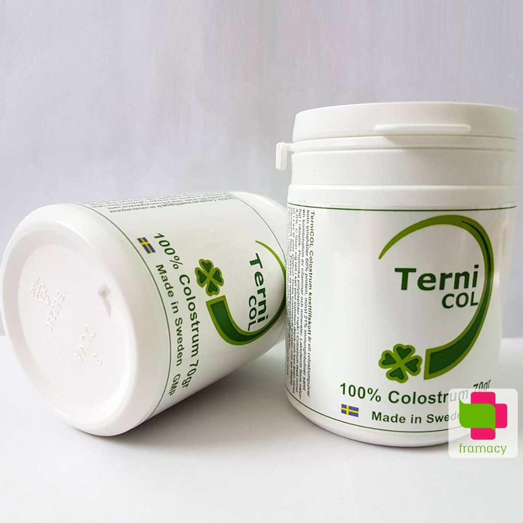 Sữa non Ternicol 100% Colostrum, Thụy Điển (70g) tăng cường sức đề kháng, chống còi xương biếng ăn bé từ sơ sinh, bà bầu