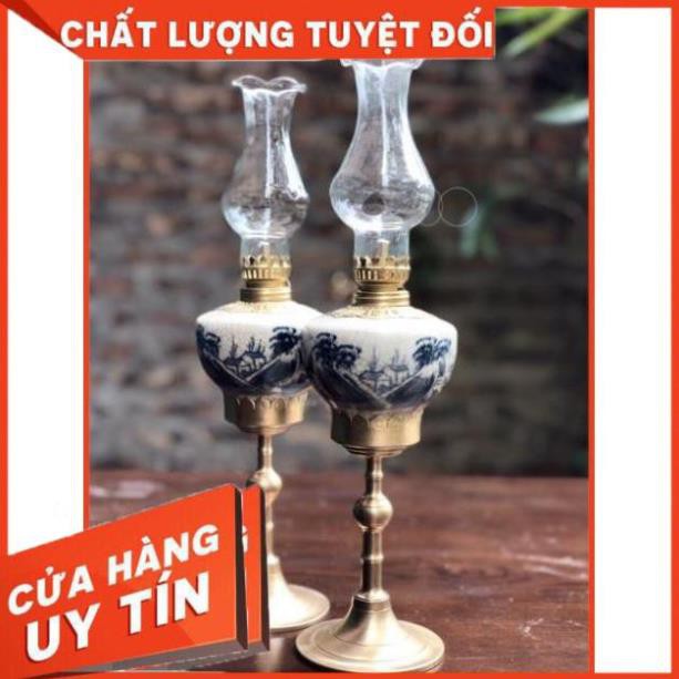 Siêu Sale - Giá hủy diệt -  Đèn thờ dầu men rạn cao cấp Bát Tràng