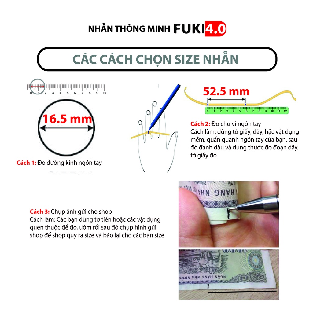 [ SIÊU HOT] Nhẫn thông minh FUKI 4.0 mã FK01, Chia sẻ thông tin một chạm Cực Ngầu