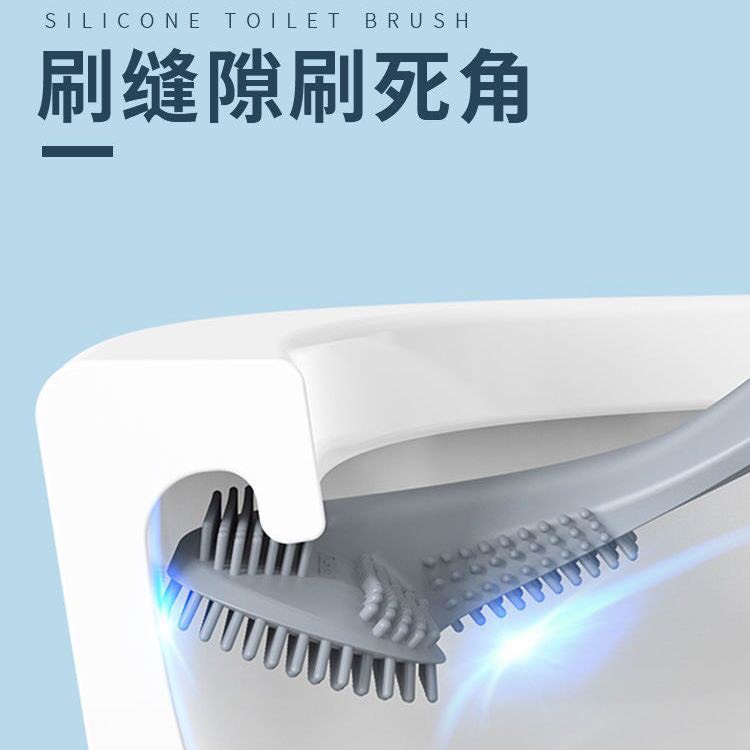 Cọ Toilet Silicon - Chổi cọ rửa nhà vệ sinh bồn cầu - Chà bồn cầu nhà vệ sinh