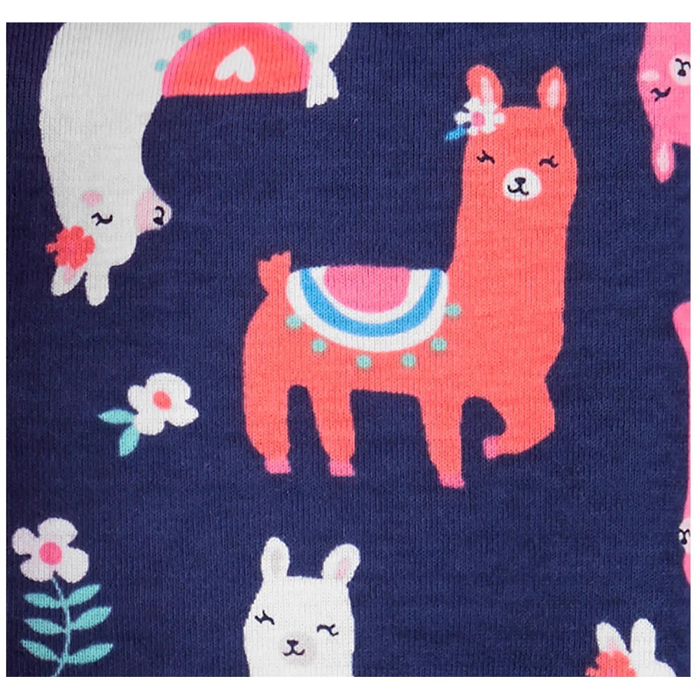 Set 4 đồ ngủ Carter’s Llama Snug Fit Cotton PJs Pink/Blue