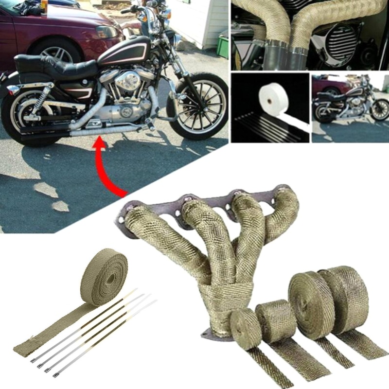 Cuộn Băng Quấn Cách Nhiệt Cho Ống Pô Xe Máy Dài 5M
