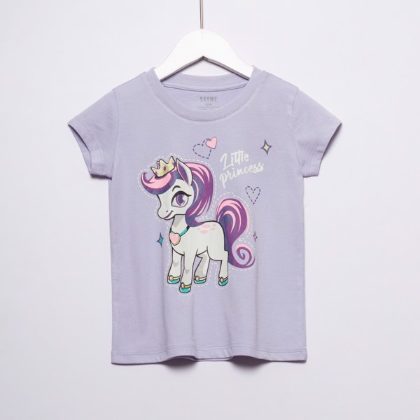 ÁO PHÔNG BÉ GÁI IN HÌNH 100% COTTON CAO CẤP