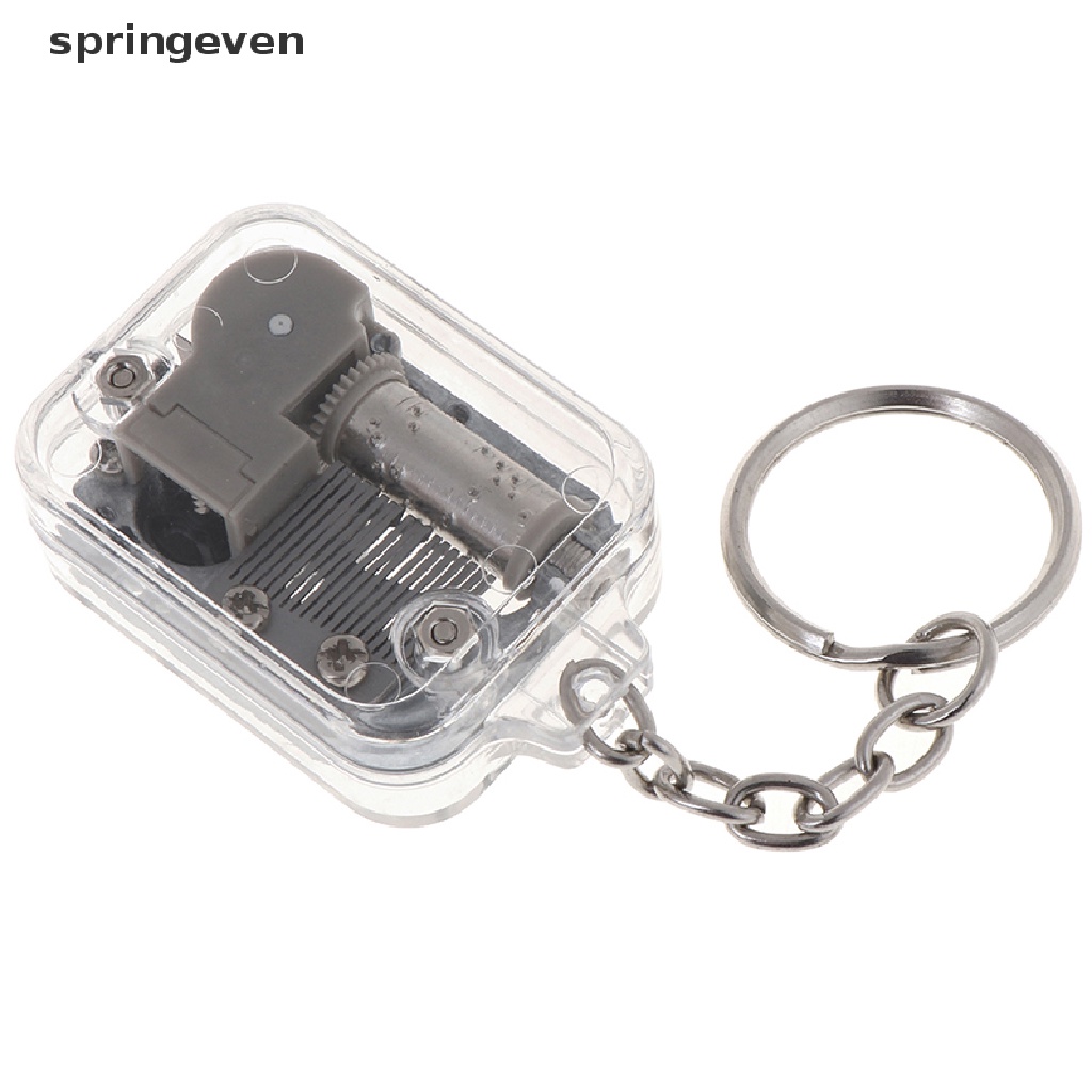 1 Hộp Nhạc Bằng Kim Loại Có Móc Khóa DIY