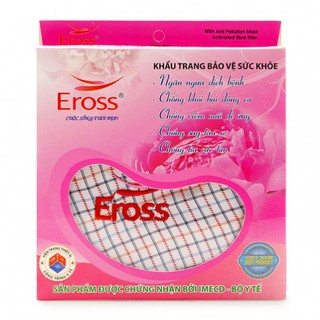 Khẩu Trang Eross 😍Freeship😍 Giảm 10K Khi Nhập [KhauTrang Eross] Khẩu Trang Eross Sợi Hoạt Tính