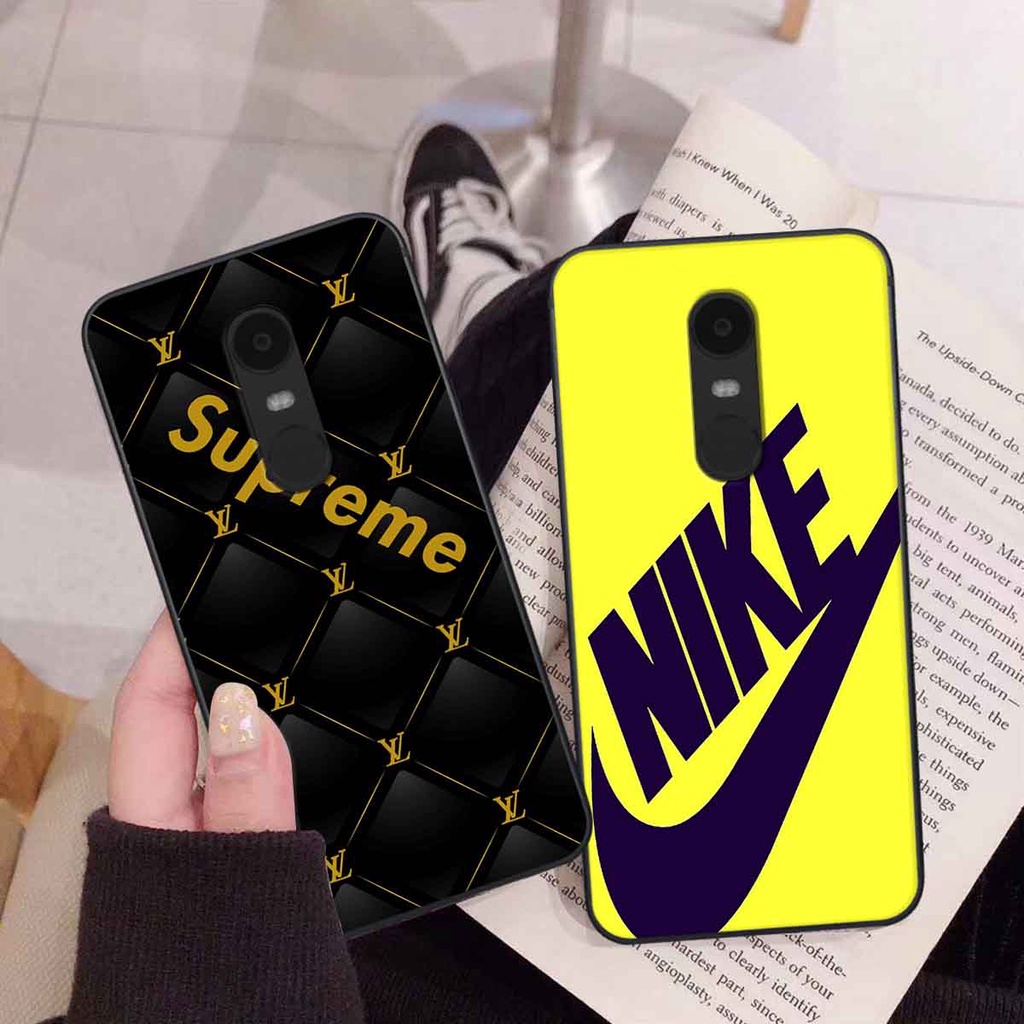 Ốp Xiaomi Redmi Note 4/ Note 4x / Redmi 5 Plus in hình thương hiệu L.V, N.I.K.E cá tính, đẳng cấp