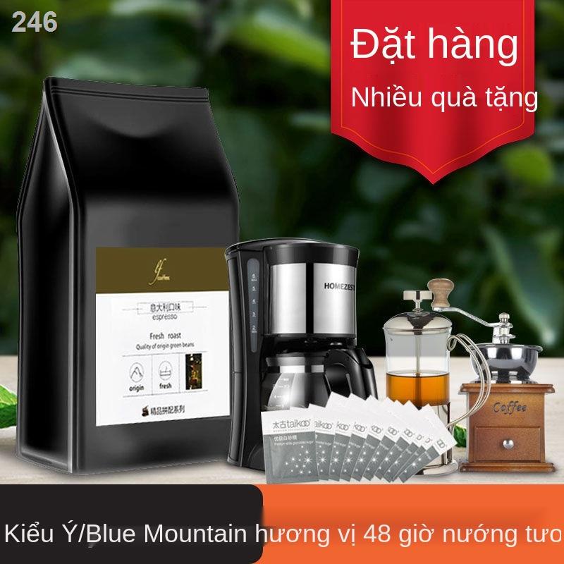 【HOT】Hạt cà phê espresso / bột cầm tay 227g Arabica mịn mới xay pha trộn lạ mắt