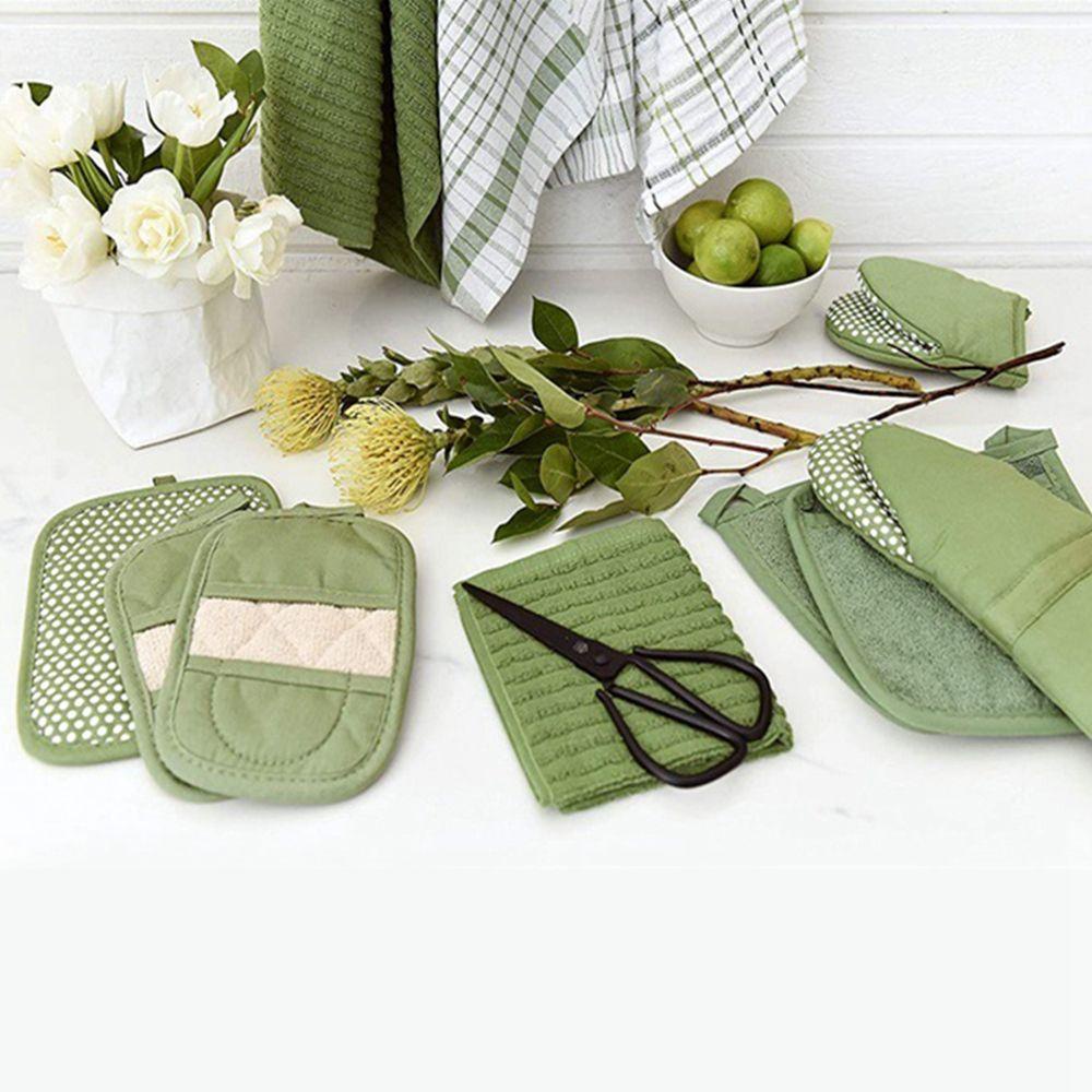 Găng Tay Làm Bếp Chất Liệu 100% Cotton Chống Bỏng
