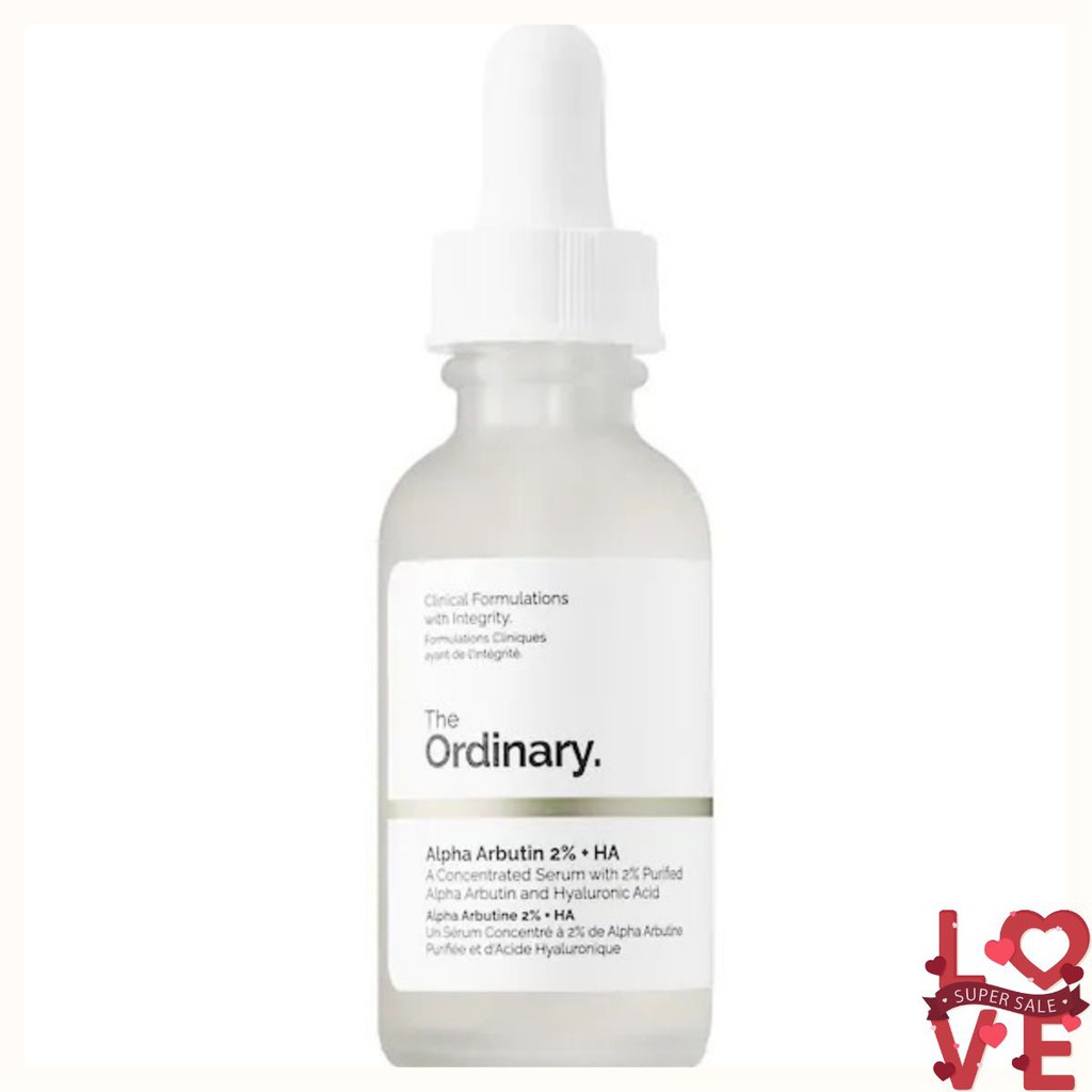 Tinh chất dưỡng trắng Alpha Arbutin 2% + HA - The Ordinary ✾ﾑ