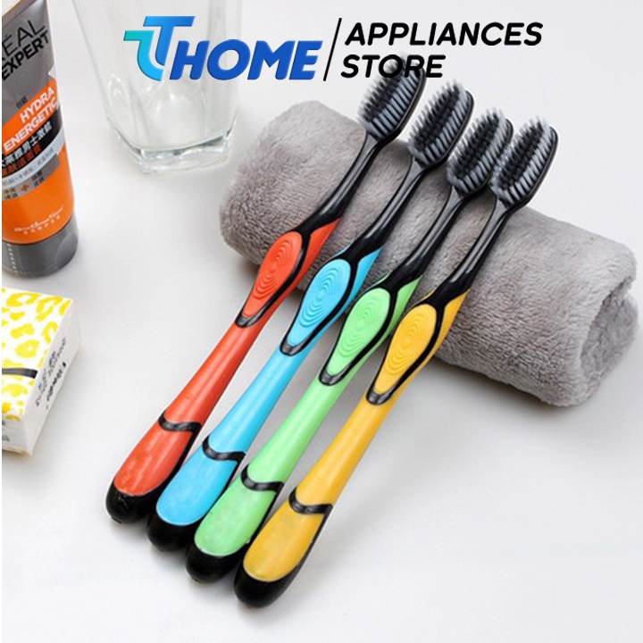 Set 5 bàn chải đánh răng than tre hoạt tính xuất hàn cao cấp TT- HOME