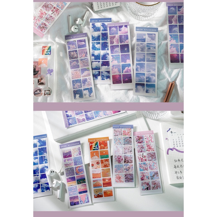 Miếng dán trang trí bằng PVC chống thấm nước họa tiết hoạt hình dễ thương dành cho bé gái