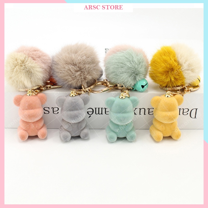 Móc khóa gấu bông Hàn quốc hoạt hình dễ thương