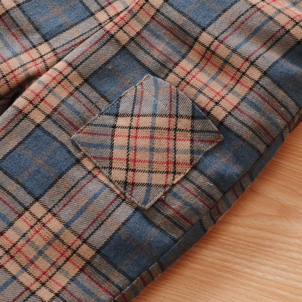 Áo liền quần MIKRDOO kẻ sọc ca rô không tay thời trang mùa hè cho bé