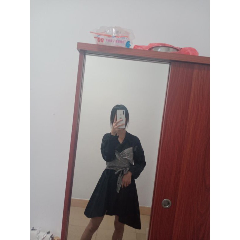 Váy Sơ Mi Thắt Nơ Eo Tôn Dáng,Đầm Sơ Mi Dáng Xòe❤️🌹❤️🌹😍