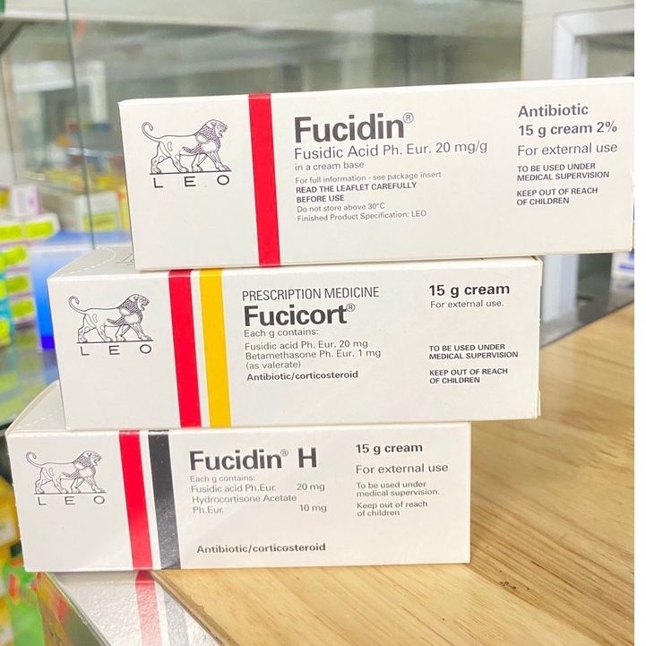 Kem bôi da fucicort/ fucidin /fucidin H tuýp 15g Fucicort Cream Leo