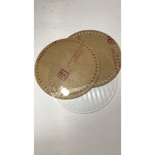 Set 2 tấm mica tròn trong suốt làm túi