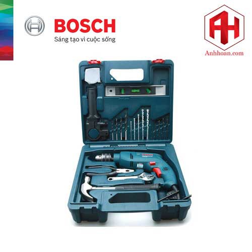 Máy khoan động lực Bosch GSB 550 + bộ phụ kiện 19 món