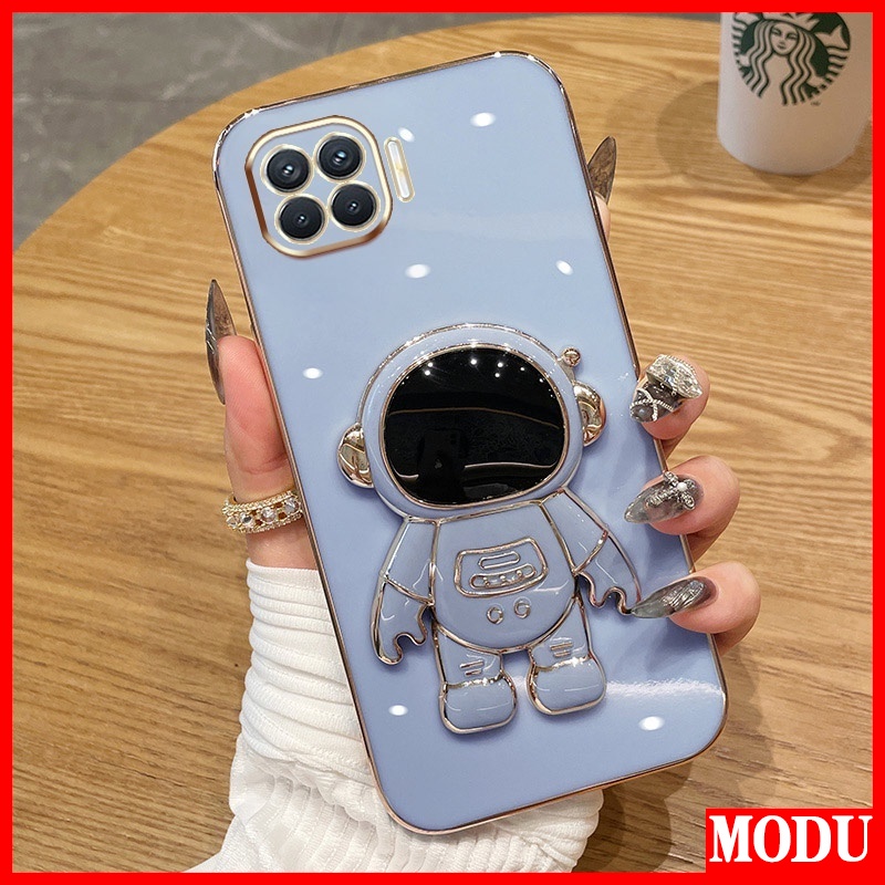 Ốp Điện Thoại Màu Macaron Có Giá Đỡ Cao Cấp Cho OPPO A73 2020 F17 A93 2020 Reno 4F F17 Pro Reno 4 Lite