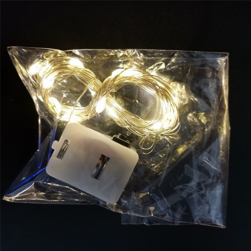 Đèn led trang trí phòng mô phỏng đom đóm kèm sẵn pin 1m/2m