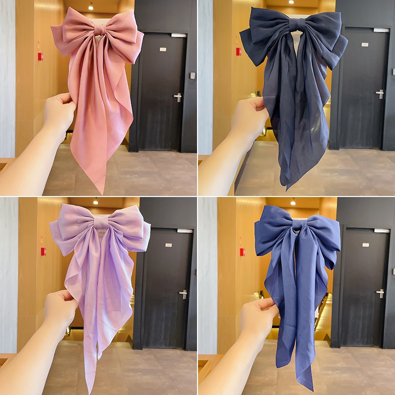 Kẹp Tóc Nơ Tua Rua Thời Trang Hàn Quốc