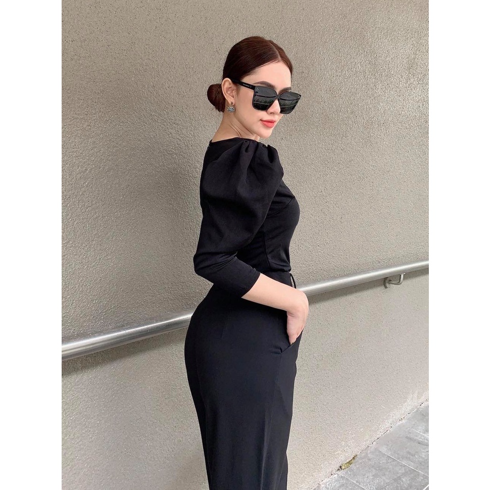 Áo cổ vuông tay phồng phong cách thanh lịch