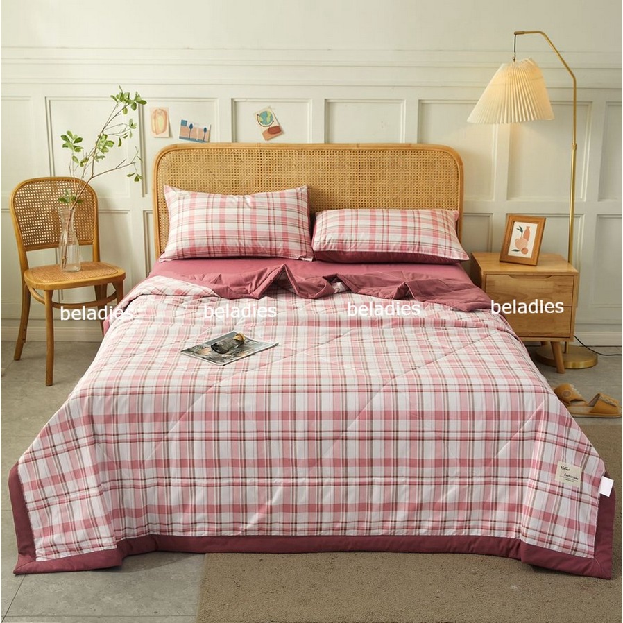 Bộ chăn ga gối cotton tici đủ kích thước giường nệm nhiều màu chưa kèm ruột gối