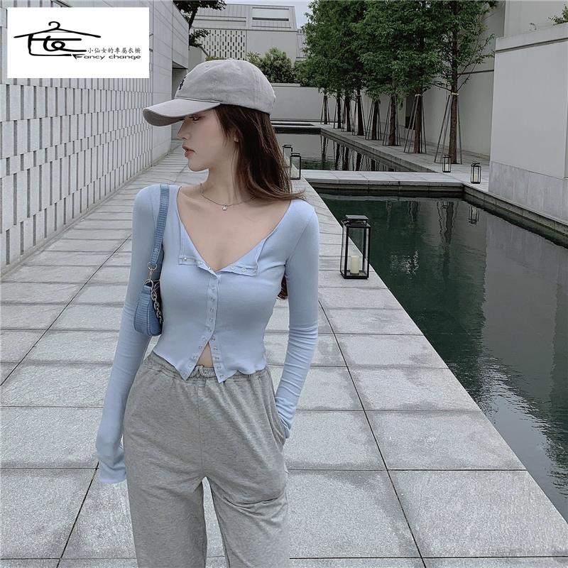 Áo Thun Tay Dài Màu Trơn Siêu Mỏng Phong Cách Hàn Quốc Thời Trang Mùa Hè 2022 Dành Cho Nữ