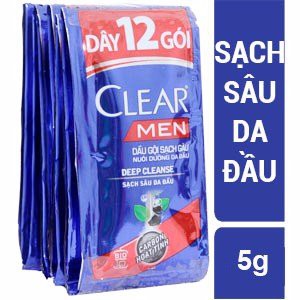 Dầu Gội dây Clear Bạc Hà/ clear men 6g