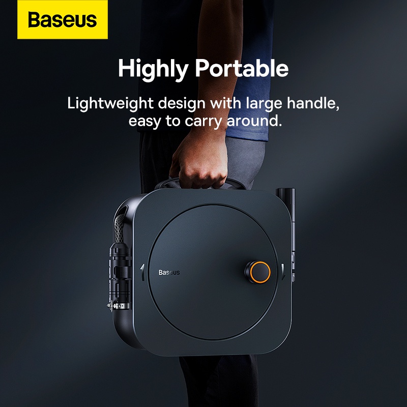 [HÀ NỘI] Bộ Vòi Xịt Rửa Ô Tô Tăng Áp Baseus GF8 Self-storage Water Spray