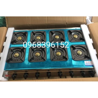 Bếp gas 8 họng khè bán công nghiệp,  bếp gas 8 lò