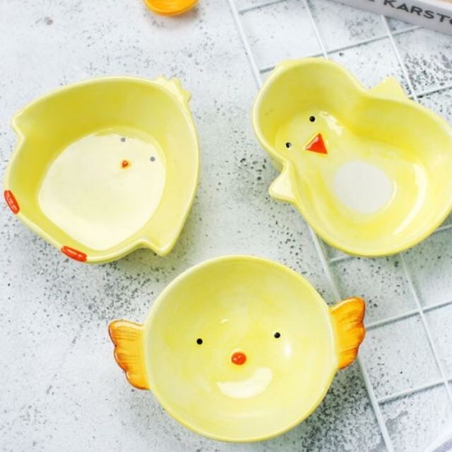 Bát Sứ Gà Vàng Cho Bé Ăn Dặm