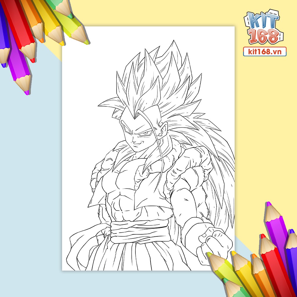 Tranh tô màu Dragon Ball TTM-0023
