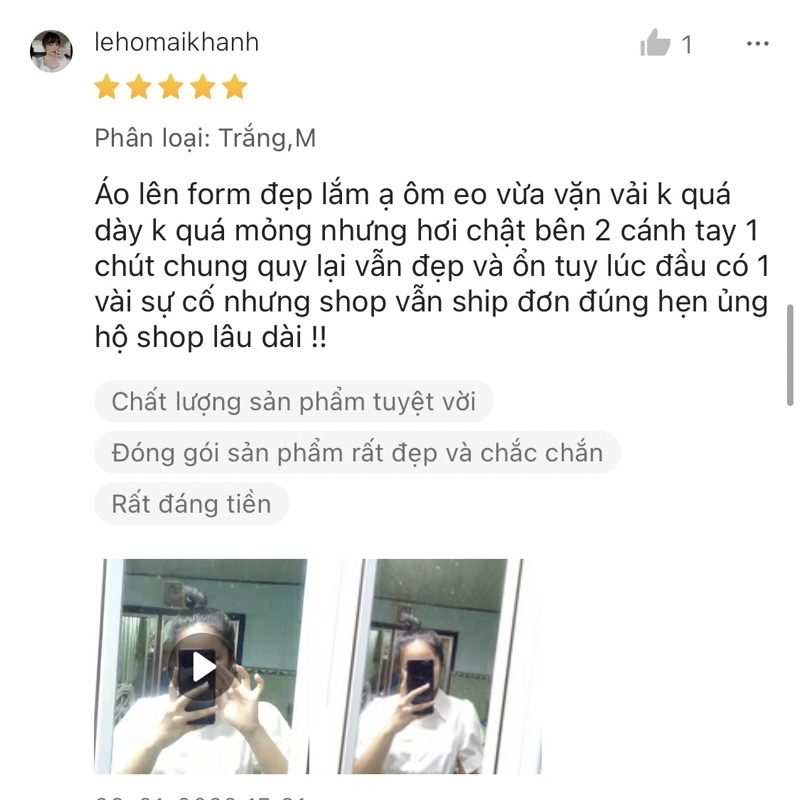 Áo Sơmi Croptop tay phồng xinh xắn cho nữ