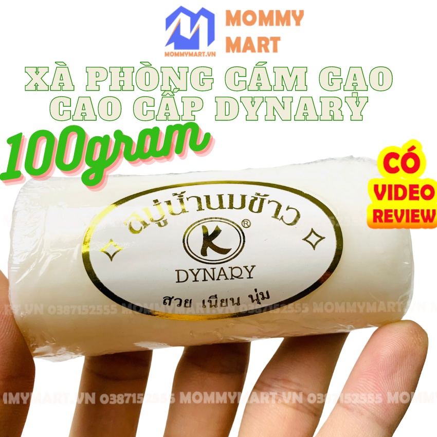 Xà phòng cám gạo sữa dê cao cấp DYNARY 100g siêu thơm an toàn cho da Mommymart