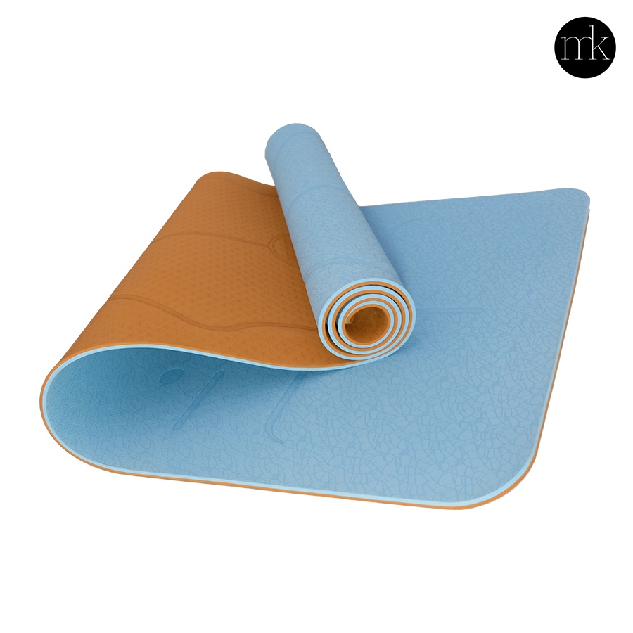 Thảm yoga MIKIE MAT 2 màu định tuyến Premium Mat Dày 6mm