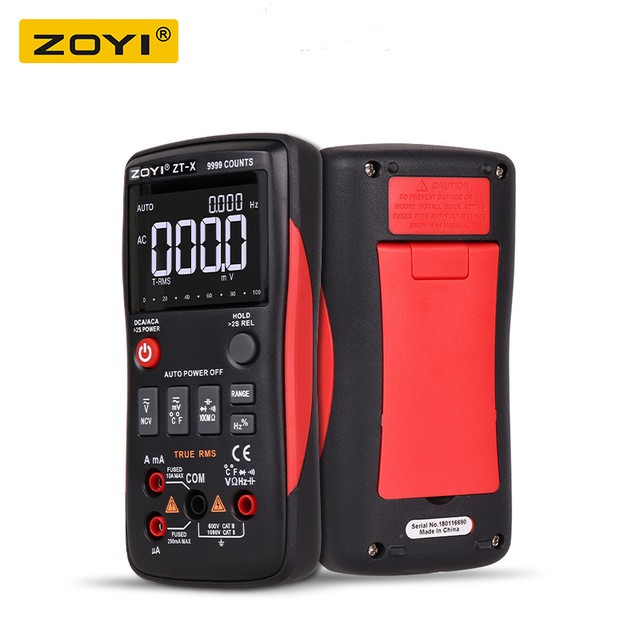 Đồng Hồ Vạn Năng Zotek Zoyi Zt-X Đo Điện, Đo Nhiệt Độ 9999 Số Đếm  Có Đèn Led