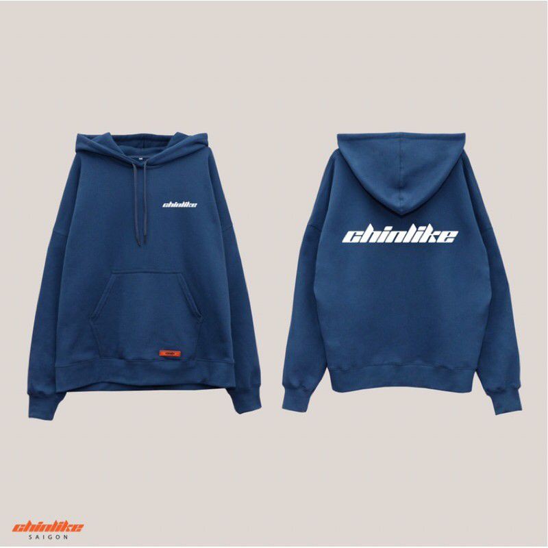 áo hoodie nỉ bông Blue basic(chinlike)