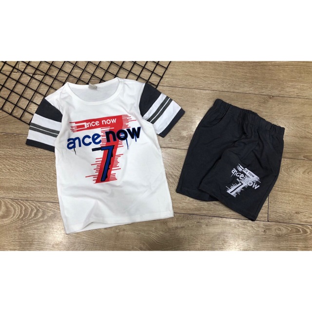 Bộ cotton bé trai size 8-14t